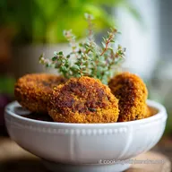 Cotoletta Vegana con Ceci Croccante al Forno per 4 Servings