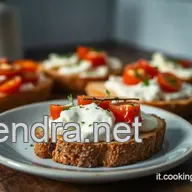 Crostini Burrata Alici: Un'Esplosione di Sapori Italiani!