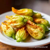 Fiori di Zucca in Pastella Ripieni per 4 Persone