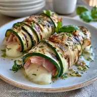 Involtini di Zucchine Grigliate Robiola con Prosciutto Crudo