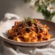Pappardelle Rag&ugrave; di Cervo: Ricetta Tradizionale
