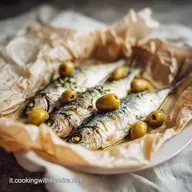 Parago al Cartoccio con Olive Taggiasche