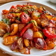 Peperoni E Cipolle In Friggitrice Ad Aria