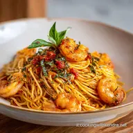 Spaghetti Ai Gamberi Cremosi per 4 Porzioni
