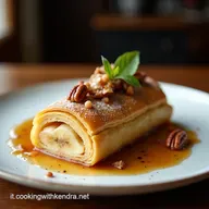 Strudel Cremoso con Banane Mature e Caramello Salato Ricetta Facile