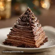 Torta Tronco albero di Natale: ricetta scenografica al cioccolato fondente