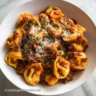 Tortellini Bolognesi: Ripieno Autentico per 8 Porzioni