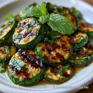 Zucchine Al Forno Effetto Griglia con Menta Fresca