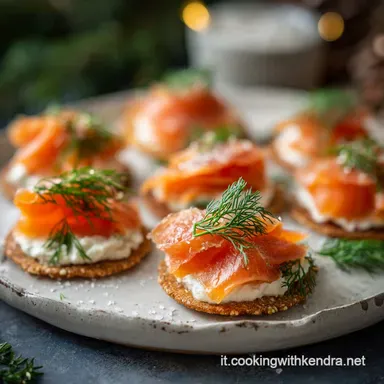 Antipasto di Natale al Salmone Affumicato per 4 Porzioni Scheda ricetta