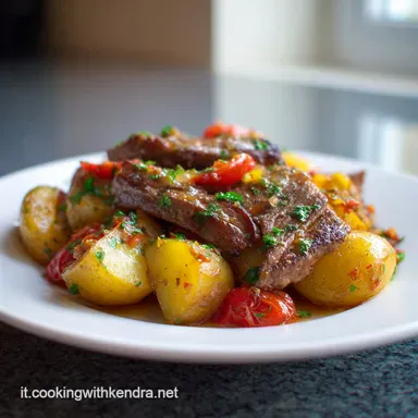 Crockpot Loaded Steak and Potato Bake: 6h Scheda ricetta