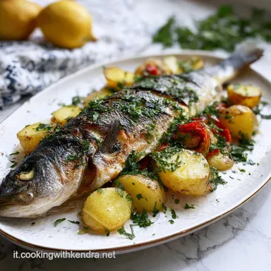 Branzino con Patate al Forno Facile (45 Min) Scheda ricetta