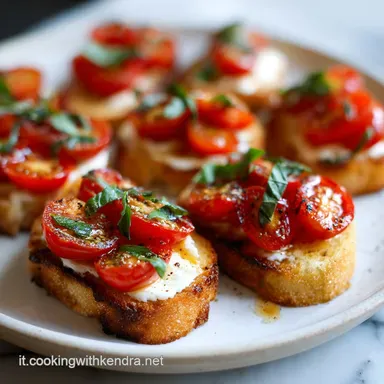 Ricetta Crostini Pomodoro Basilico per 4 Porzioni Scheda ricetta