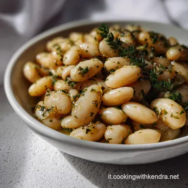 Creamy Cannellini Beans: Ricetta Facile con Salvia e Rosmarino Scheda ricetta