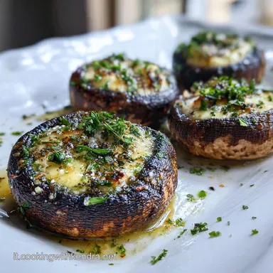 Funghi Portobello Ripieni al Forno per 4 Porzioni Scheda ricetta