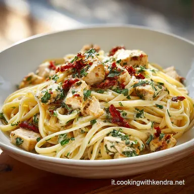 Linguine al Pollo Cremose per 4 Persone Scheda ricetta