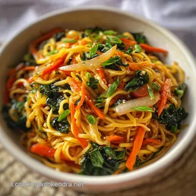 Noodles con Verdure in 25 Minuti, Croccanti e Setosi Scheda ricetta
