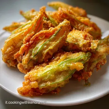 Pastella fiori di zucca con Acqua Frizzante Scheda ricetta