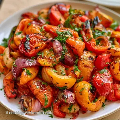 Peperoni E Cipolle In Friggitrice Ad Aria Scheda ricetta