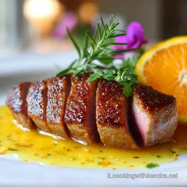 Petto d'Anatra all'Arancia in Padella per 2