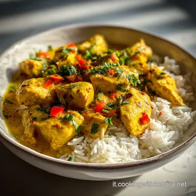 Pollo al Curry Veloce in 25 Minuti con Latte di Cocco Scheda ricetta