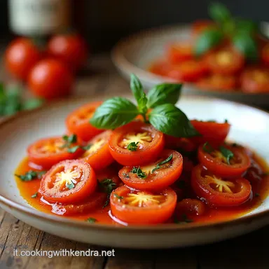 Pomodorini Confit Ricetta al Forno Il Sole dItalia in Tavola Scheda ricetta