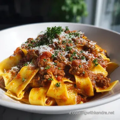 Rag&ugrave; di Carne Classico Ricetta per 6 Porzioni Scheda ricetta