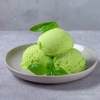 Ricetta Sorbetto Basilico per 4 Persone