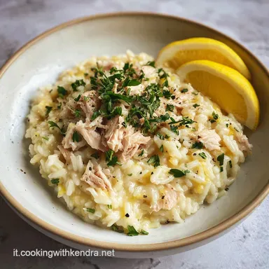 Risotto Limone e Tonno per 4 Porzioni Scheda ricetta