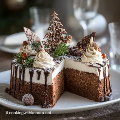Torta Tronco albero di Natale: ricetta scenografica al cioccolato fondente Scheda ricetta