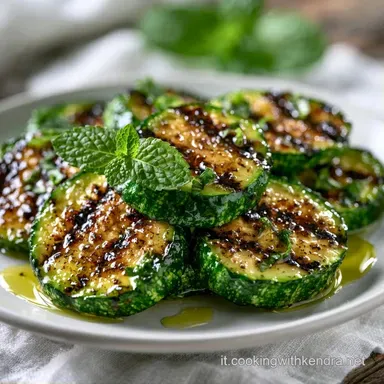 Zucchine Alla Griglia Con Menta per 4 Scheda ricetta