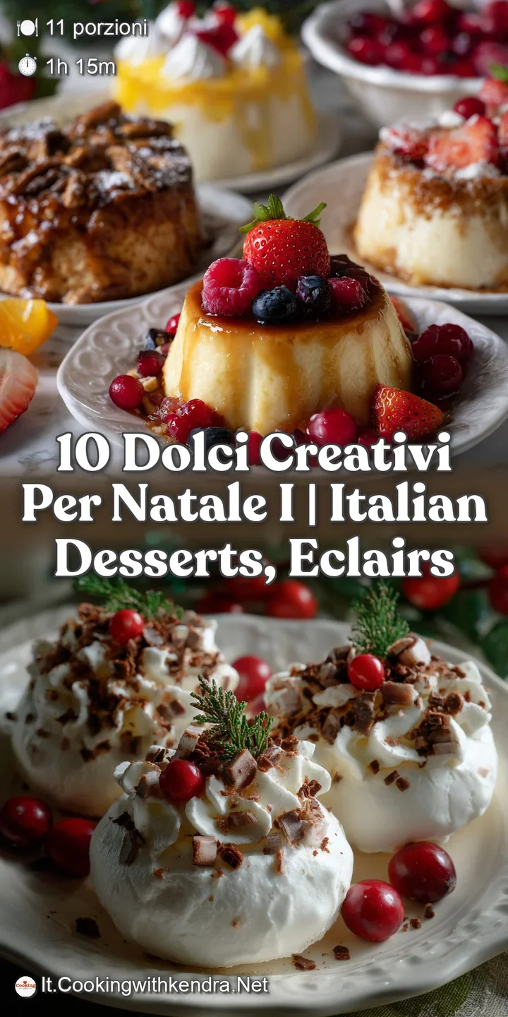 10 Dolci Creativi Per Natale I | Italian Desserts Eclairs