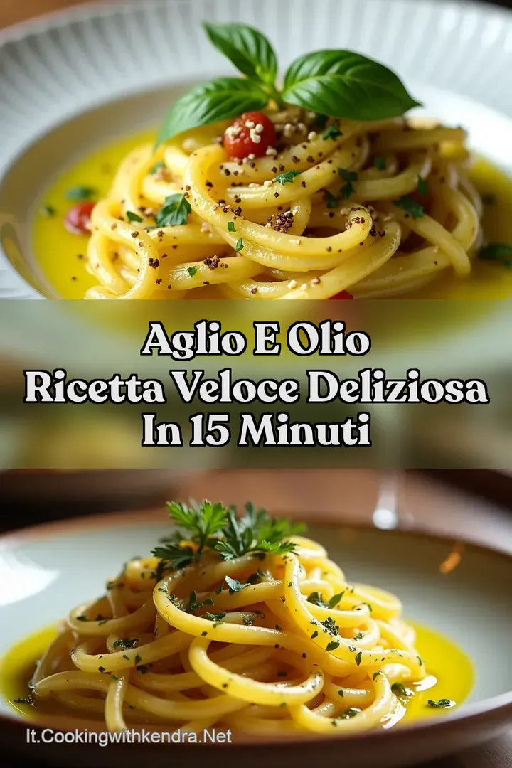 Aglio e Olio Ricetta Veloce Deliziosa in 15 Minuti