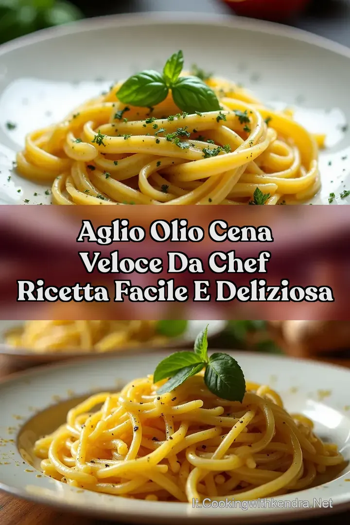 Aglio Olio Cena Veloce da Chef Ricetta Facile e Deliziosa