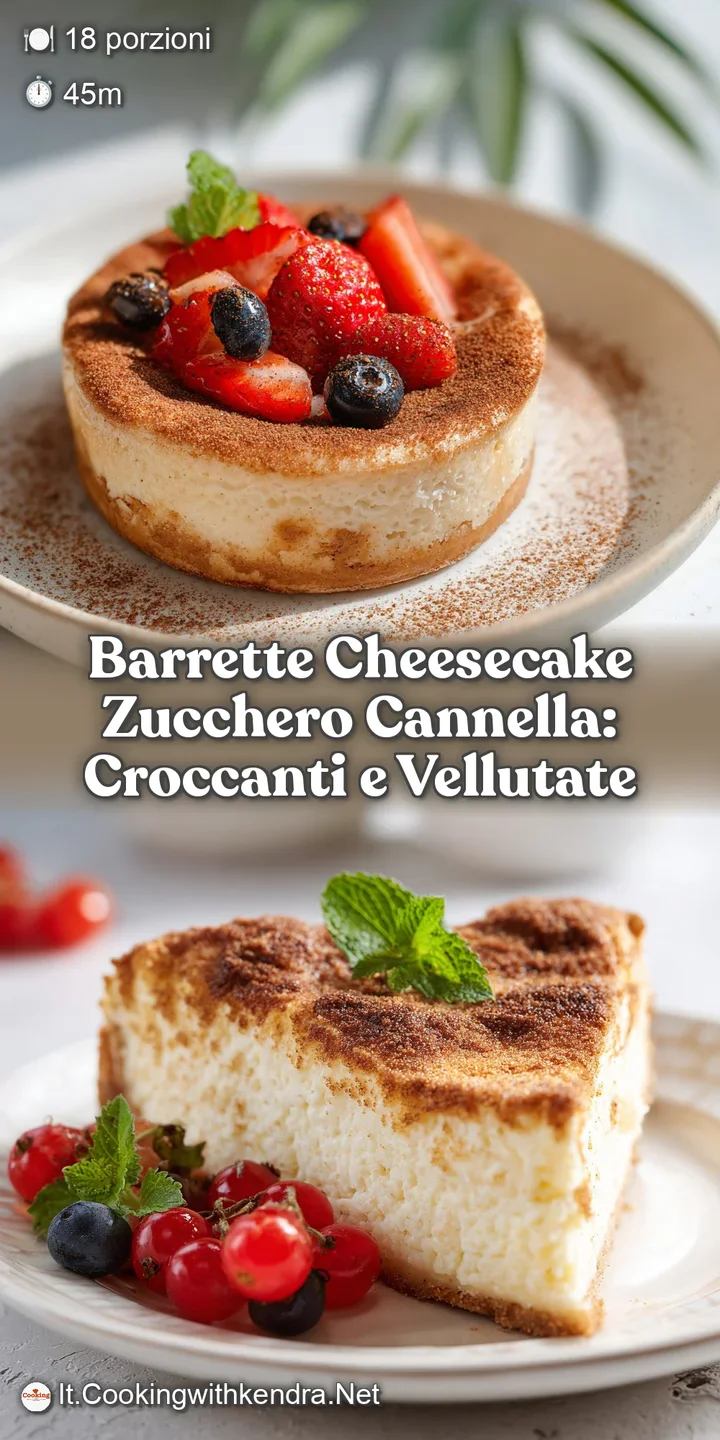 Close-up of a cinnamon-sugar cheesecake bar revealing the dense, creamy texture with a light sugary coating, a tempting bite.