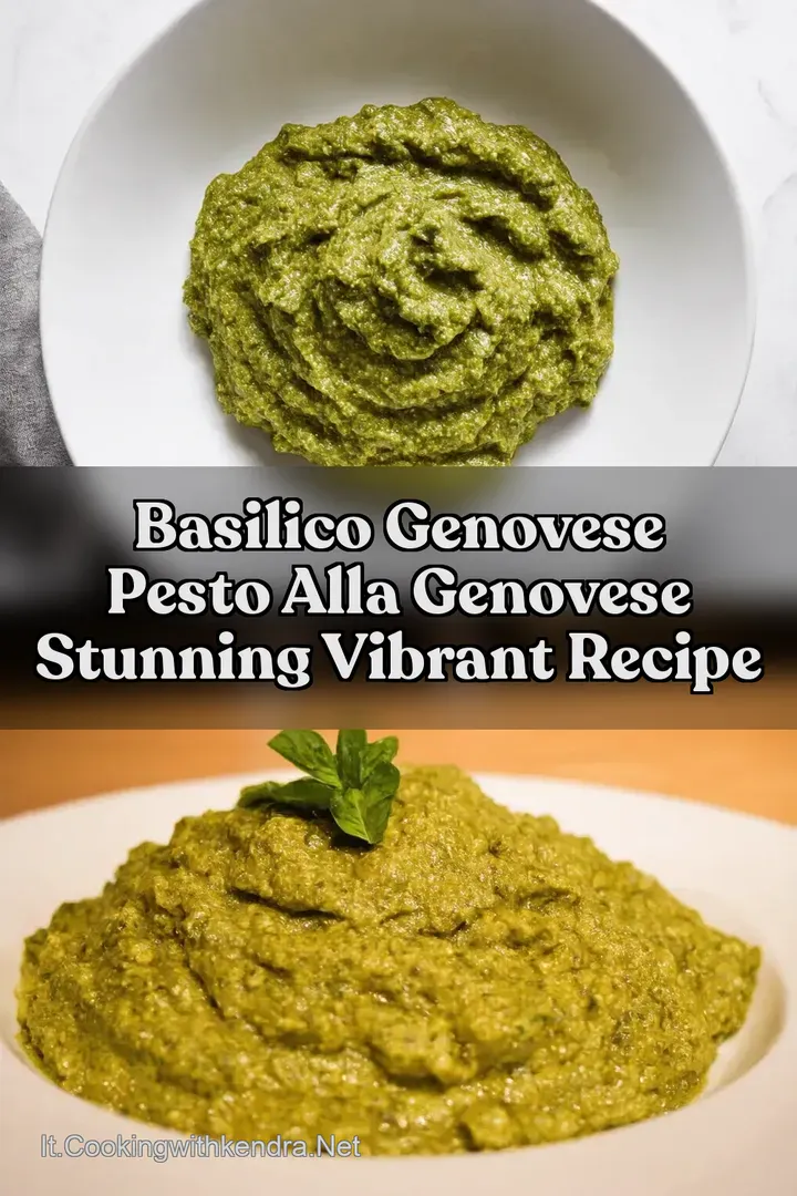 Basilico Genovese Pesto alla genovese Stunning Vibrant Recipe