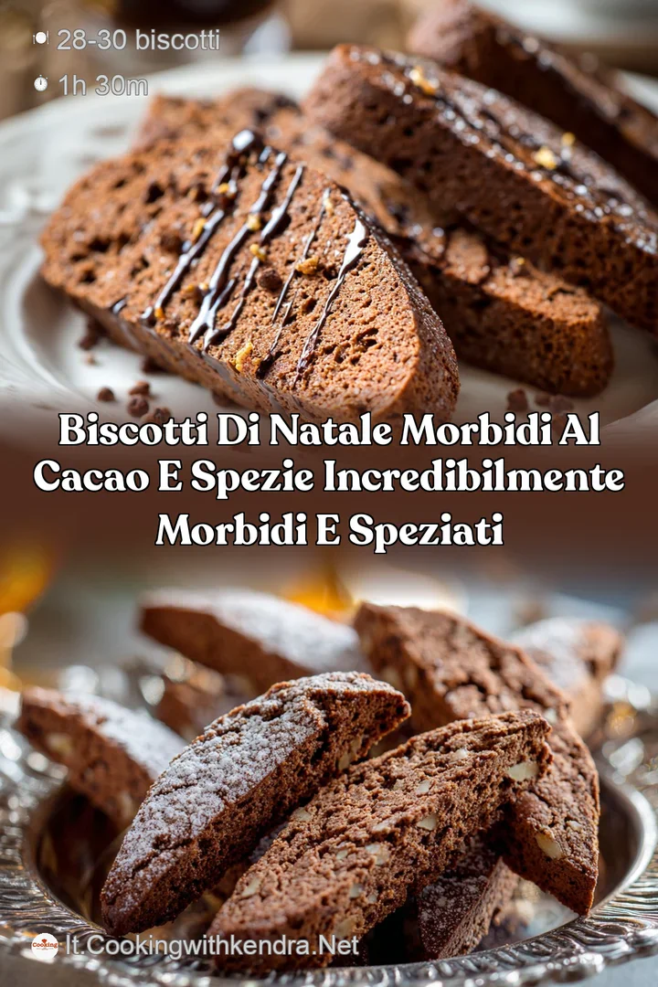 Biscotti di Natale morbidi al cacao e spezie incredibilmente morbidi e speziati