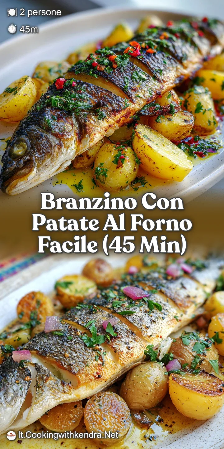 Close-up of flaky white branzino skin, crispy roasted potato edges, and juicy lemon. A Mediterranean flavor explosion awaits!