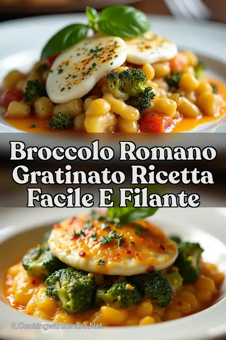 Broccolo Romano Gratinato Ricetta Facile e Filante