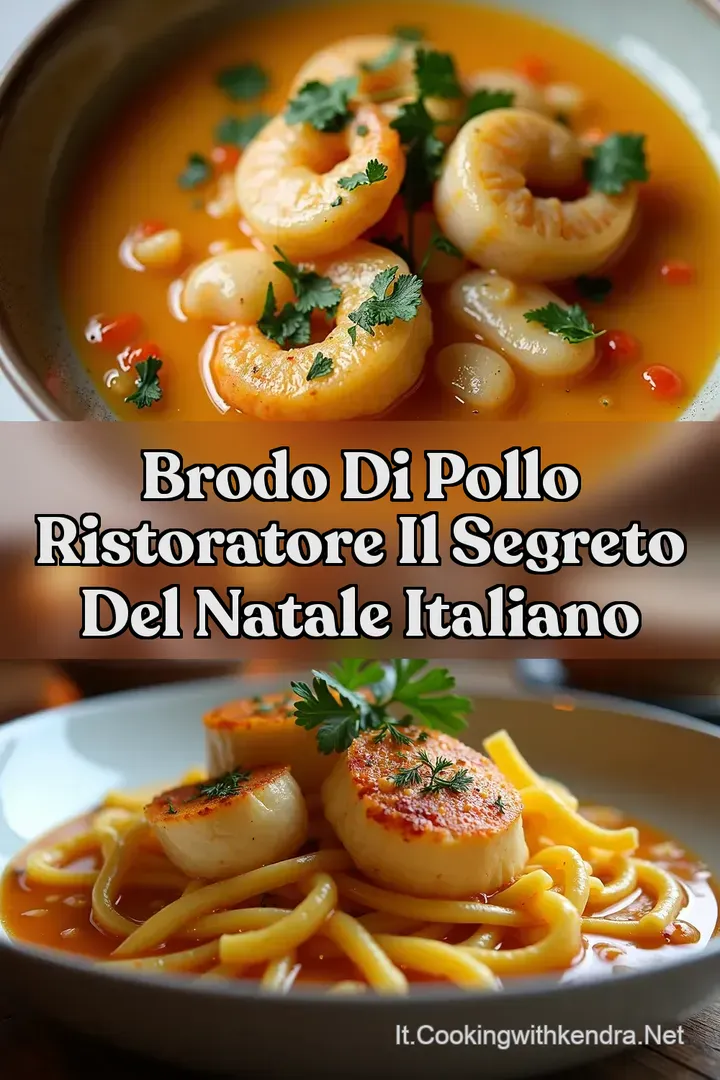 Brodo di Pollo Ristoratore Il segreto del Natale Italiano