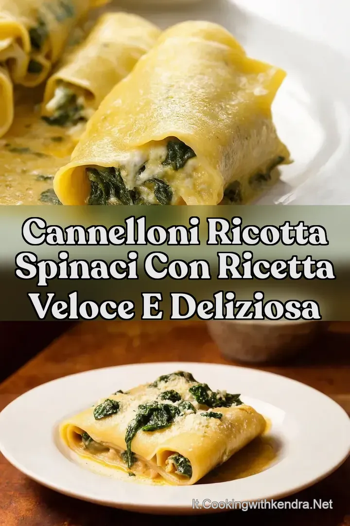 Cannelloni Ricotta Spinaci con Ricetta Veloce e Deliziosa