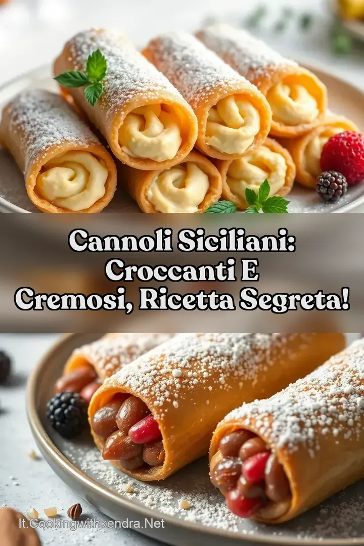 Cannoli Siciliani: Croccanti e Cremosi Ricetta Segreta!