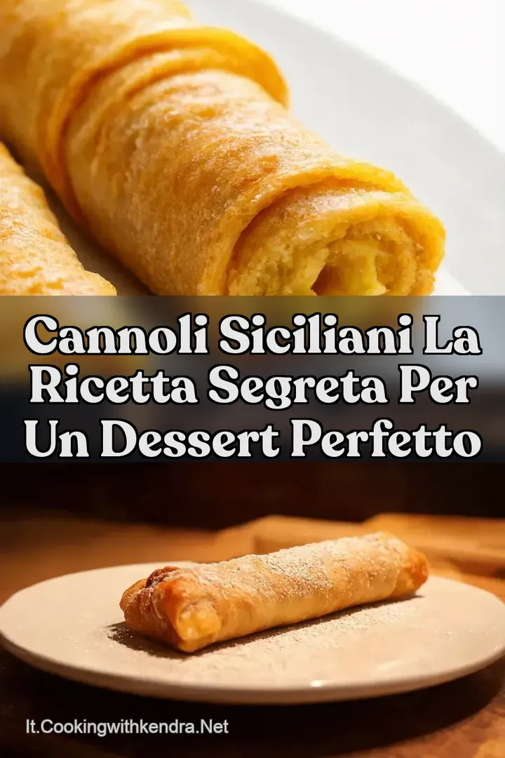 Cannoli Siciliani La Ricetta Segreta per un Dessert Perfetto