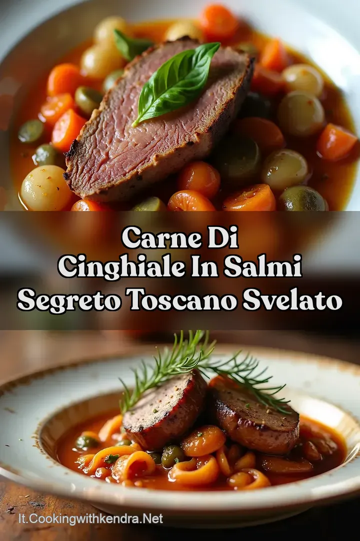 CARNE DI CINGHIALE IN SALMI Segreto Toscano Svelato