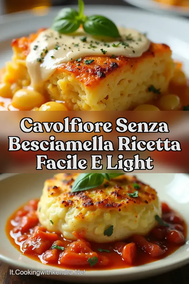 Cavolfiore Senza Besciamella Ricetta Facile e Light