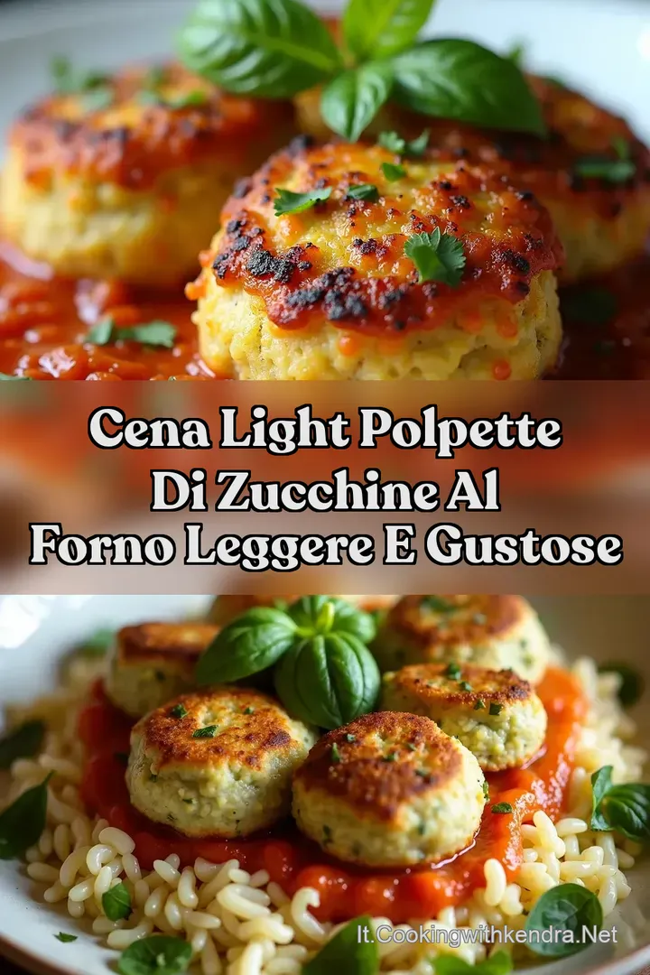 Cena Light Polpette di Zucchine al Forno Leggere e Gustose