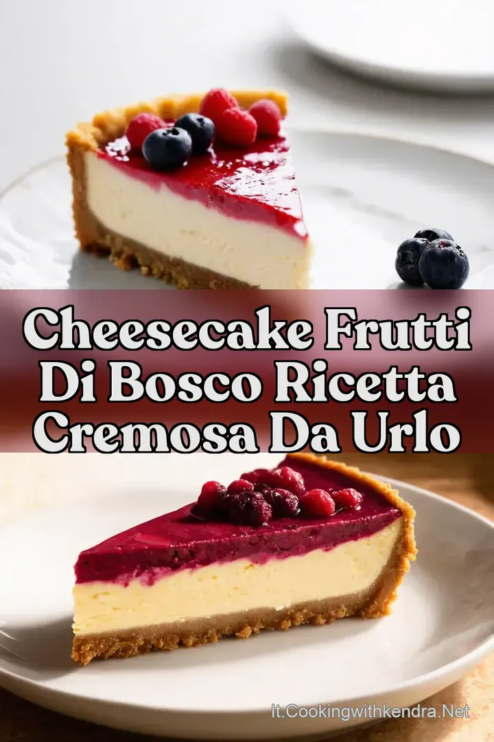 Cheesecake Frutti di Bosco Ricetta Cremosa da Urlo
