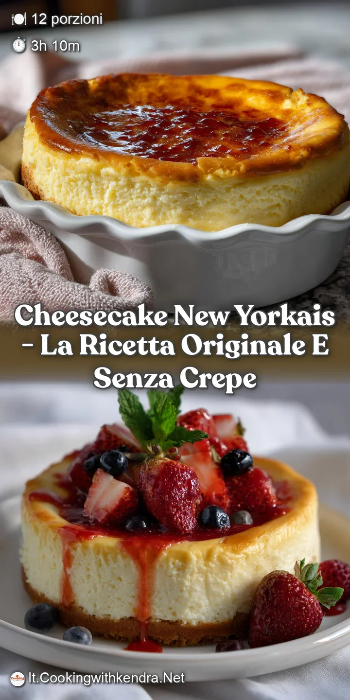 Cheesecake New Yorkais - La Ricetta Originale e Senza Crepe