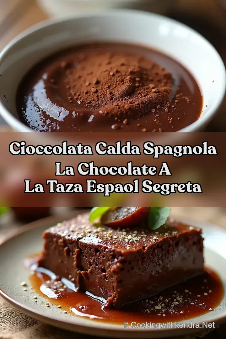 Cioccolata Calda Spagnola La Chocolate a la taza espaol Segreta