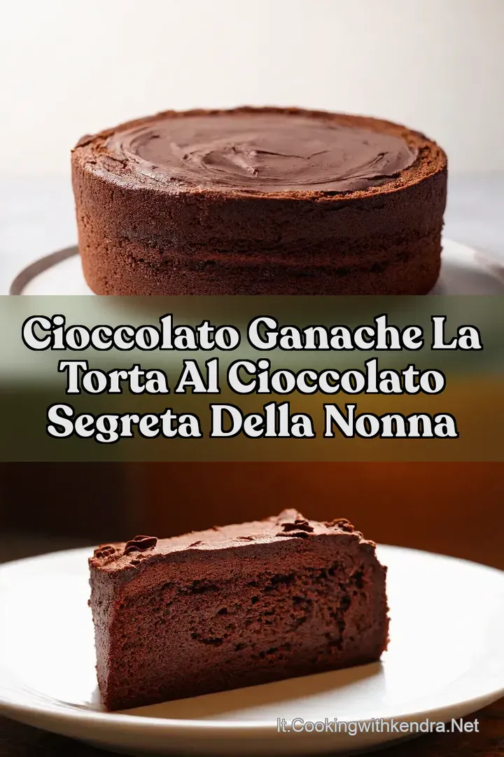 Cioccolato Ganache La Torta al Cioccolato Segreta della Nonna