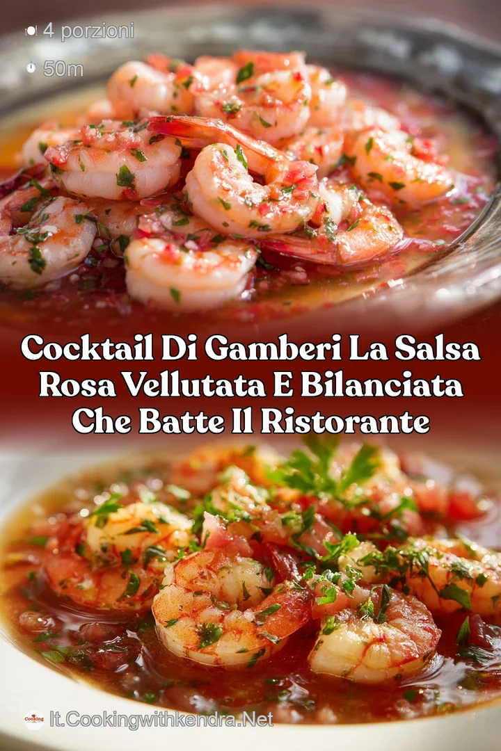 Cocktail di gamberi la Salsa Rosa vellutata e bilanciata che batte il ristorante